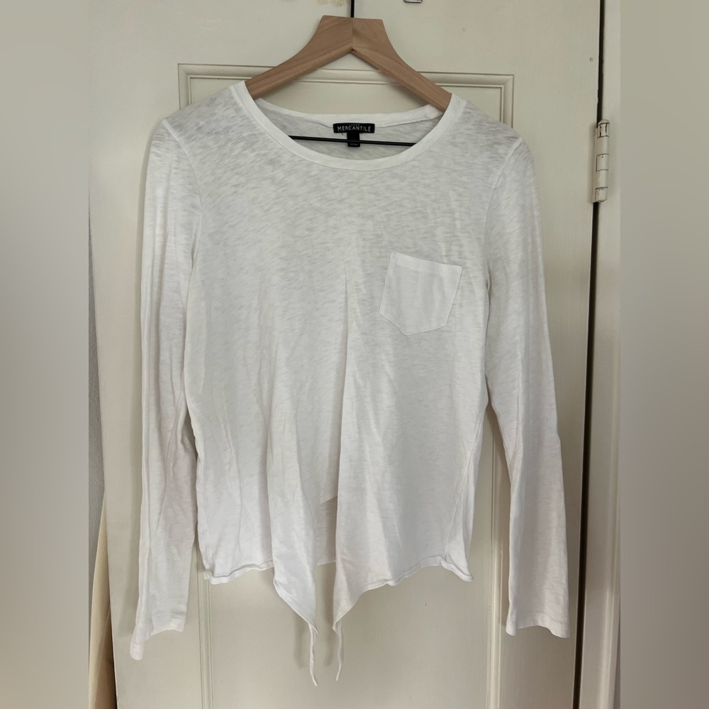 JCREW Factory - White Long-sleeve - Size M